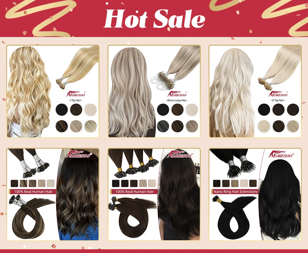 Offre 65 € extension 0,50 gr par mèche blond nano