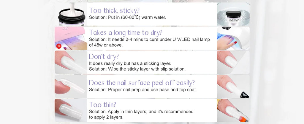 Saviland numéro 1 des ventes gel uv 100g, blanc nude, rose…