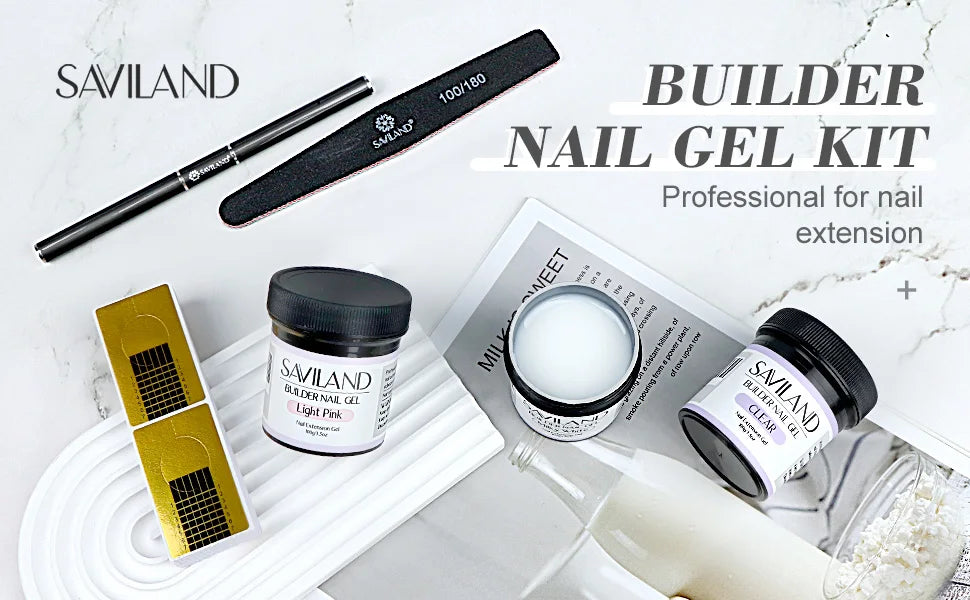 Saviland numéro 1 des ventes gel uv 100g, blanc nude, rose…