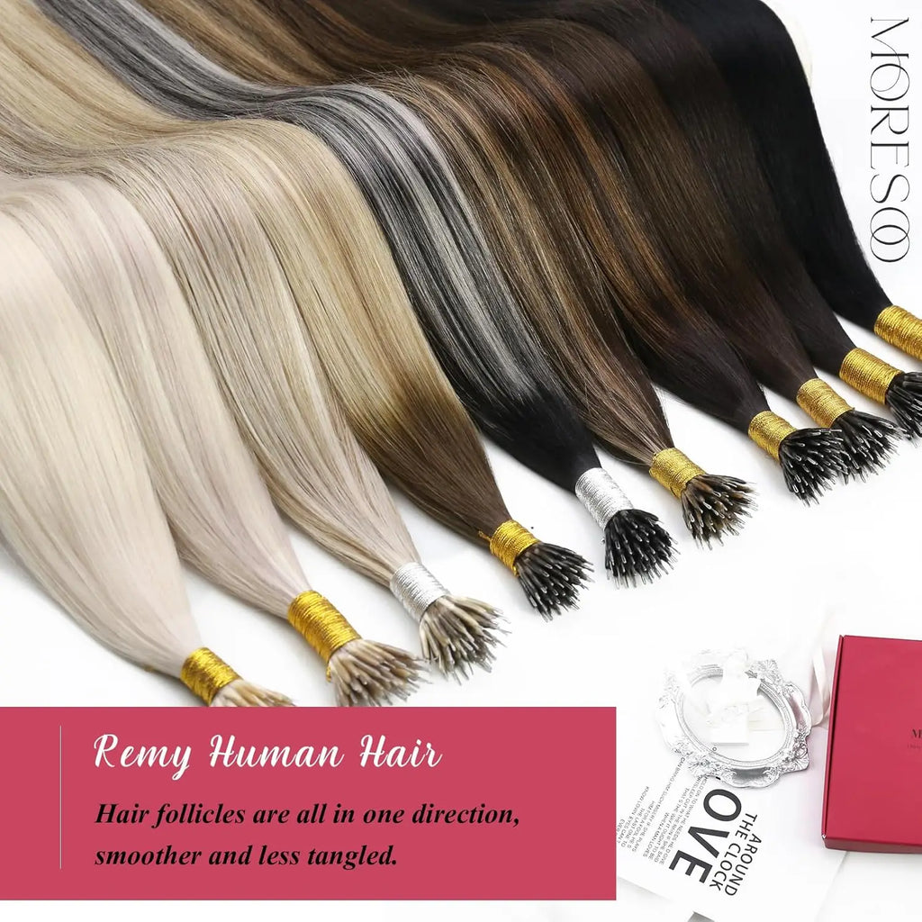 Offre 65 € extension 0,50 gr par mèche blond nano