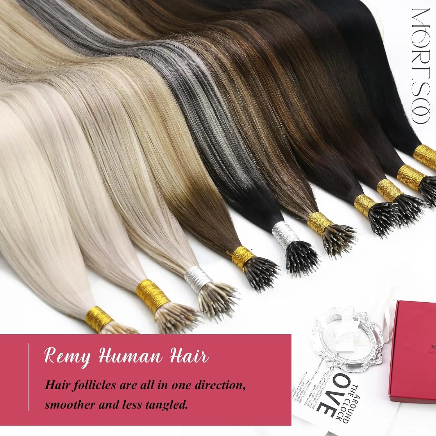 Offre 65 € extension 0,50 gr par mèche blond nano