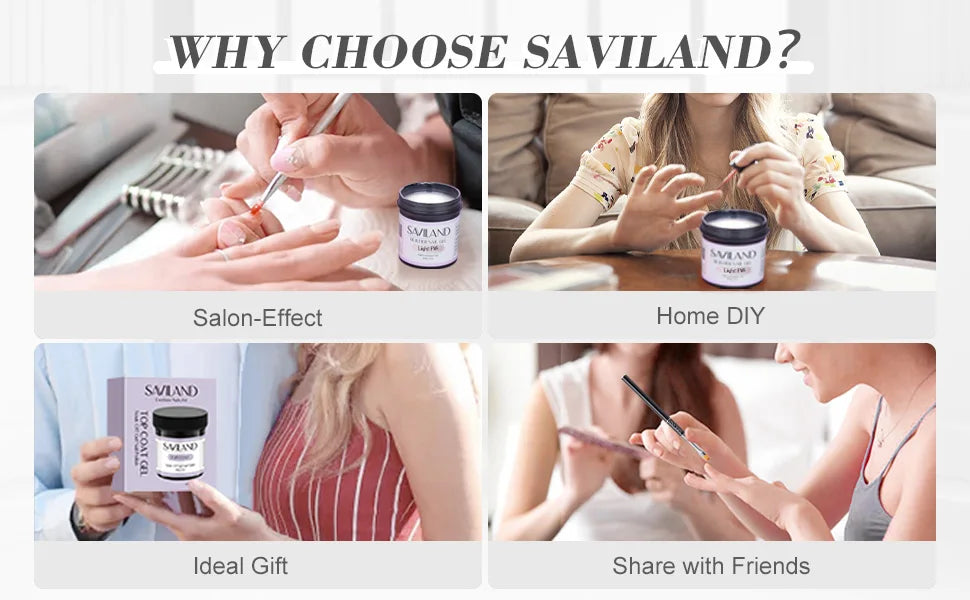 Saviland numéro 1 des ventes gel uv 100g, blanc nude, rose…