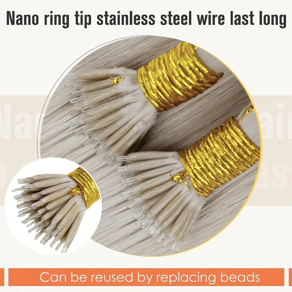 Offre 65 € extension 0,50 gr par mèche blond nano