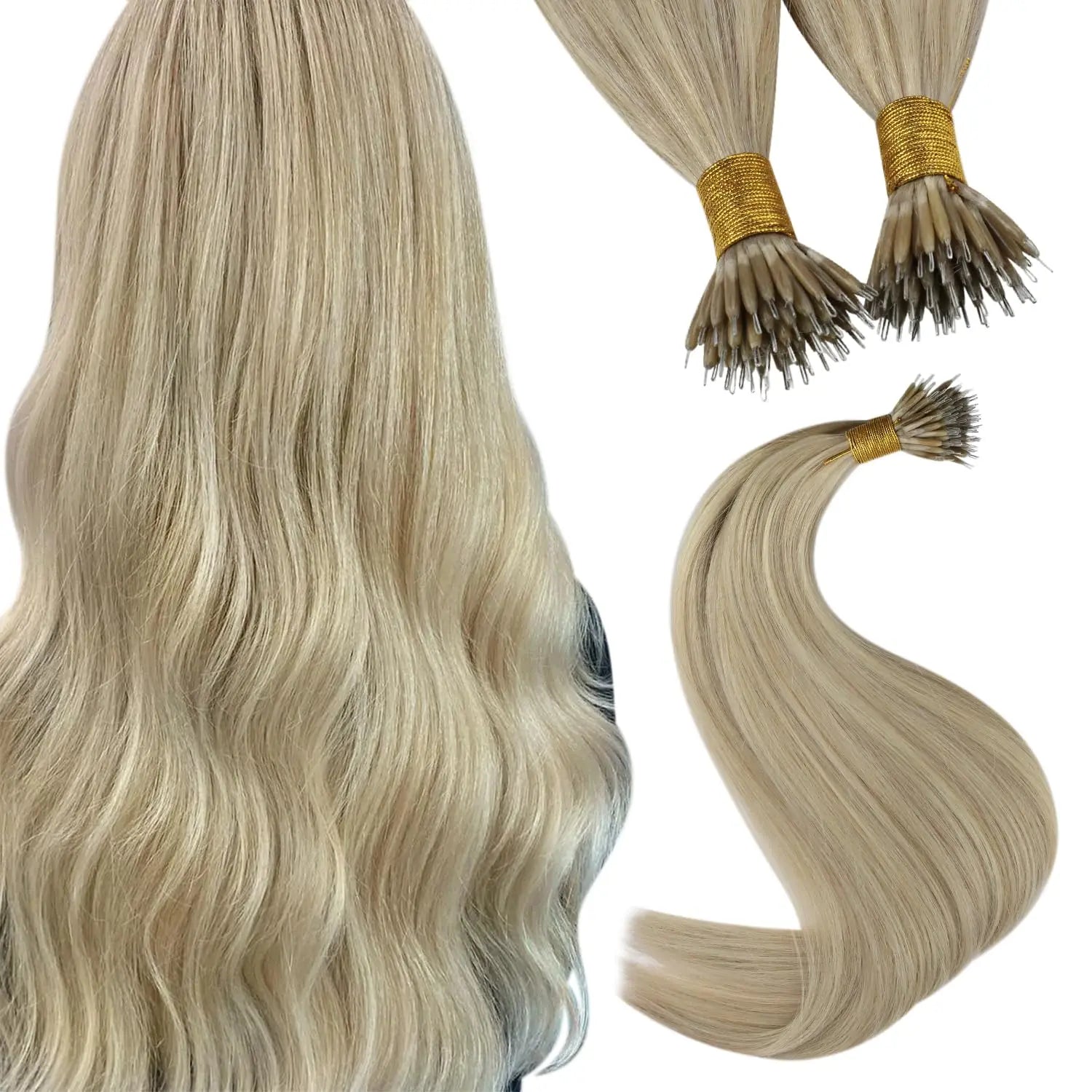 Offre 65 € extension 0,50 gr par mèche blond nano