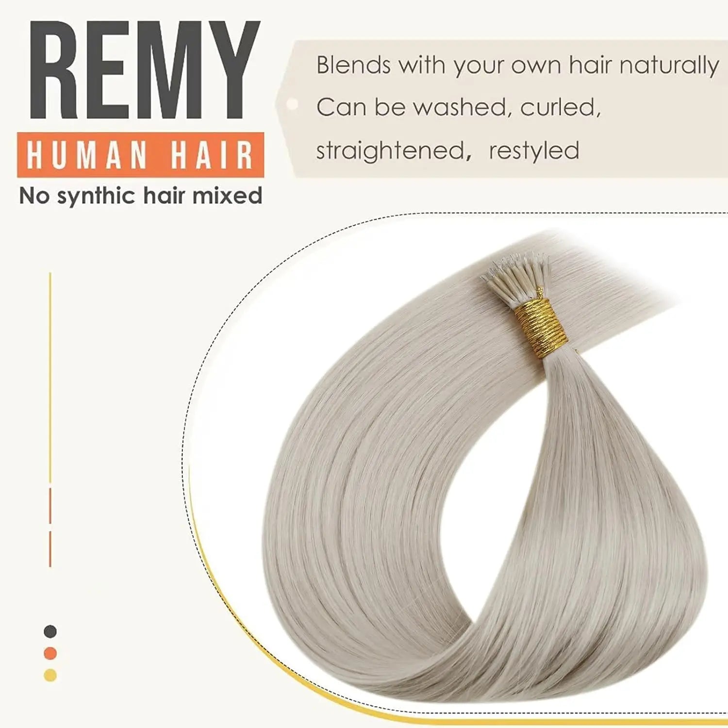 Offre 65 € extension 0,50 gr par mèche blond nano