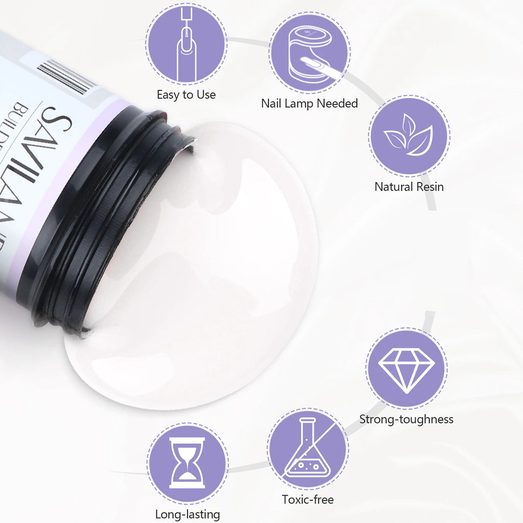 Saviland numéro 1 des ventes gel uv 100g, blanc nude, rose…